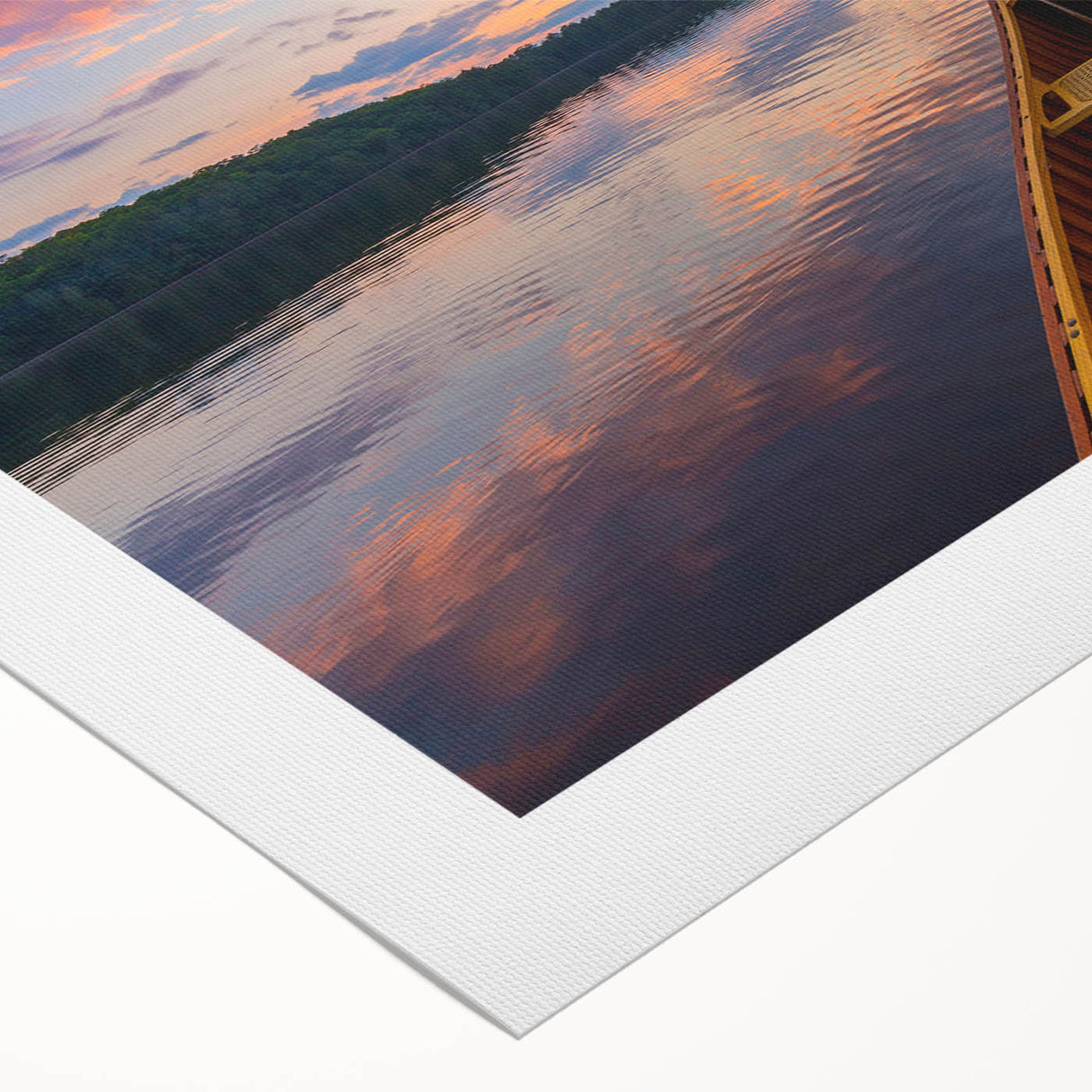 Art deco poster featuring Ontario, Canada scenery in muted earth tones on rolled canvas, suitable for dining room wall art.