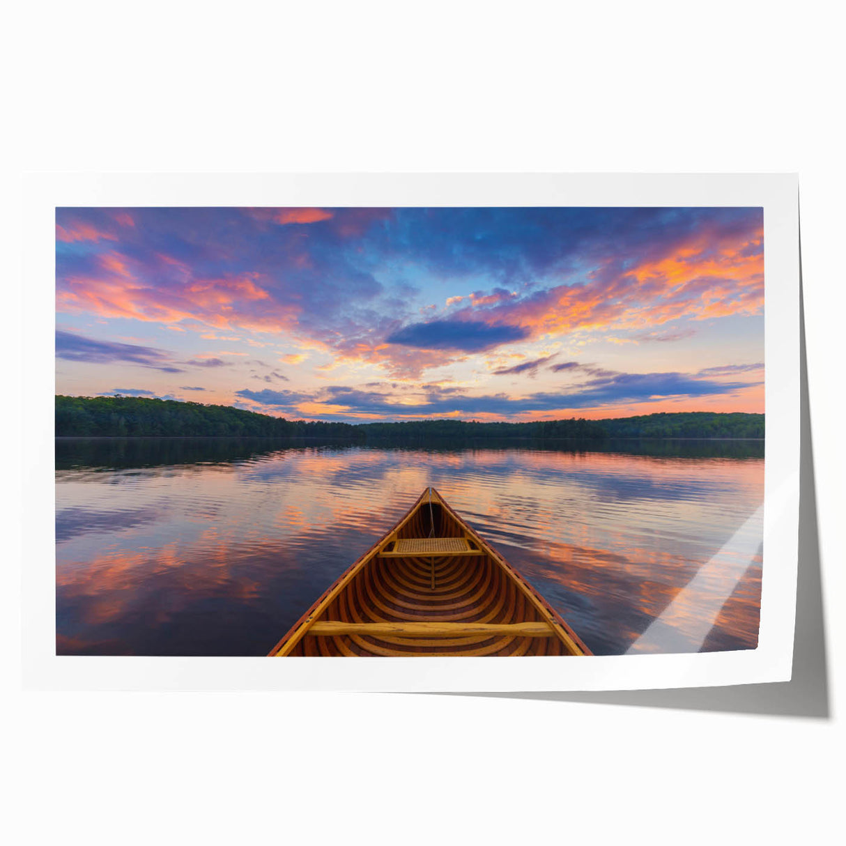 Extra large rolled print of Ontario scenery featuring vibrant green landscapes and blue skies.