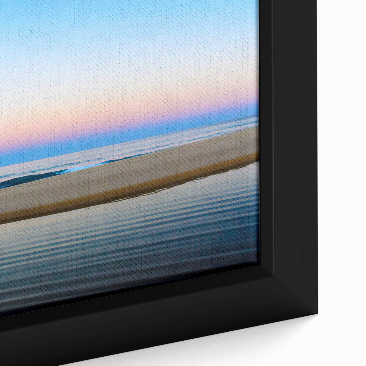 Extra large framed canvas featuring a textured depiction of Cabo San Lucas with vibrant, colorful art.