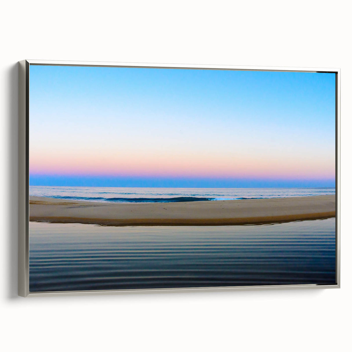 Framed canvas of a vintage-style landscape art painting depicting Cabo San Lucas.