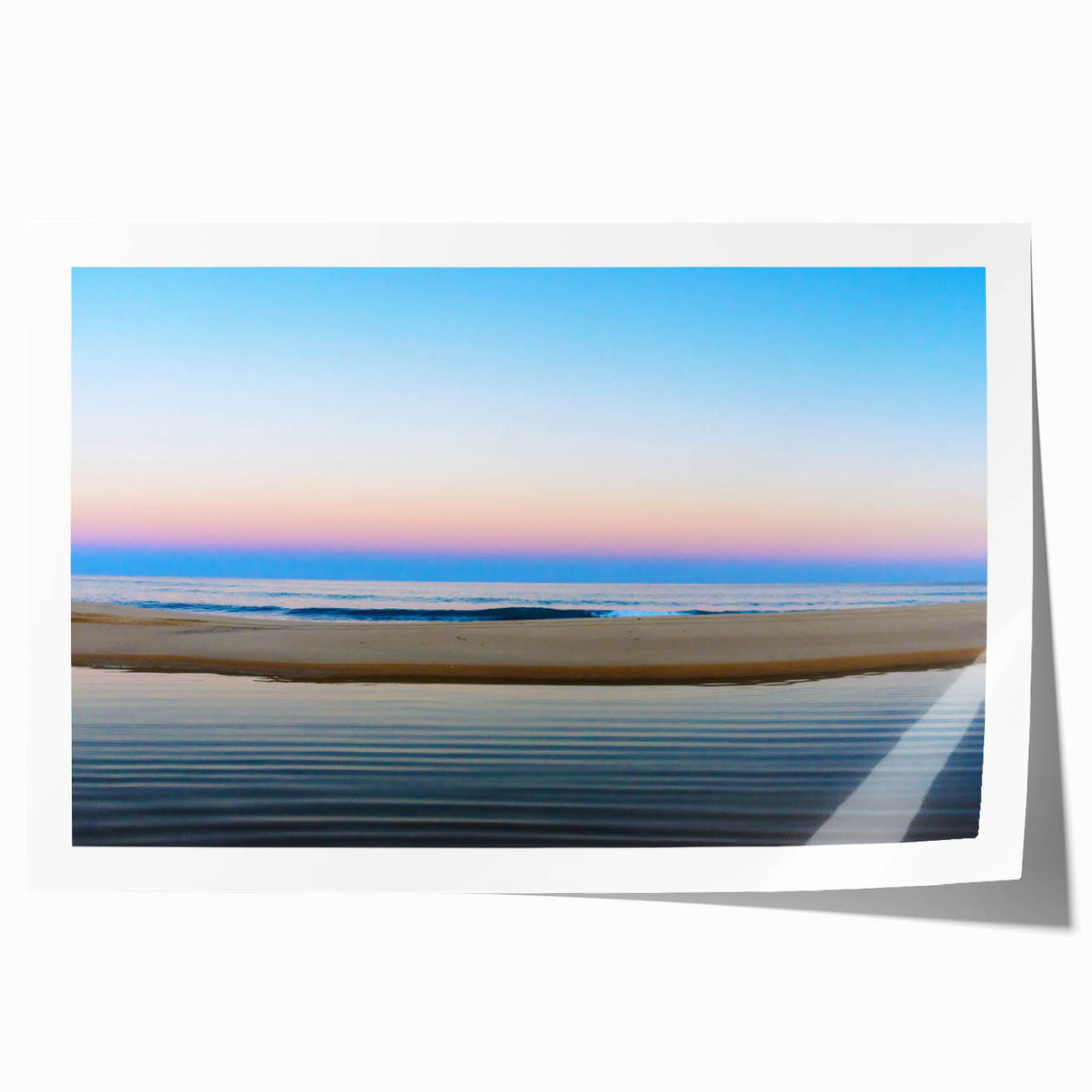 Extra large rolled print of Cabo San Lucas scenery with vibrant ocean and sky hues, ideal for dining room wall art.