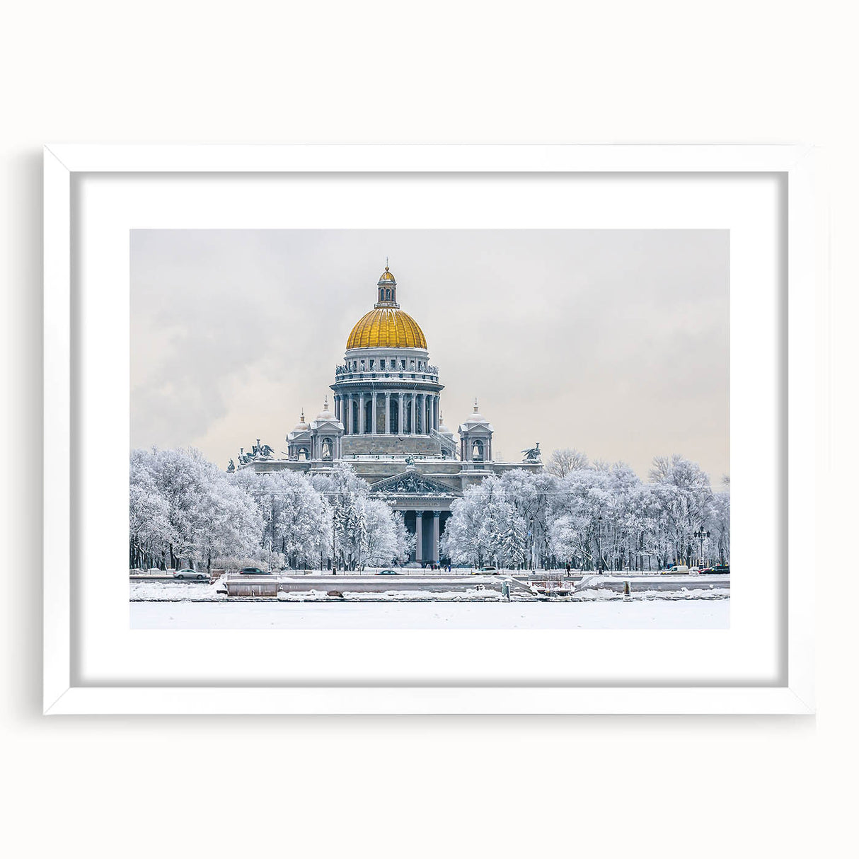 Textured art print of an abstract St.