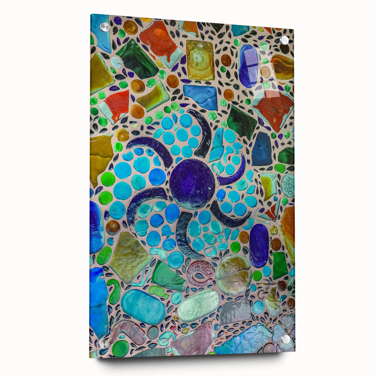 Acrylic print of Cabo San Lucas scenery in vibrant sunset colors, ideal for dining room decor.