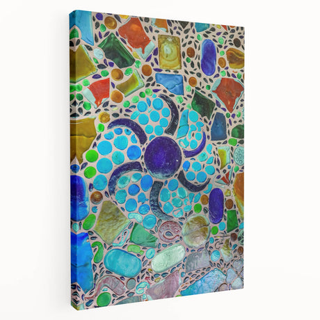 Large wall art of Cabo San Lucas scenery on stretched canvas, featuring vivid blue and green tones.