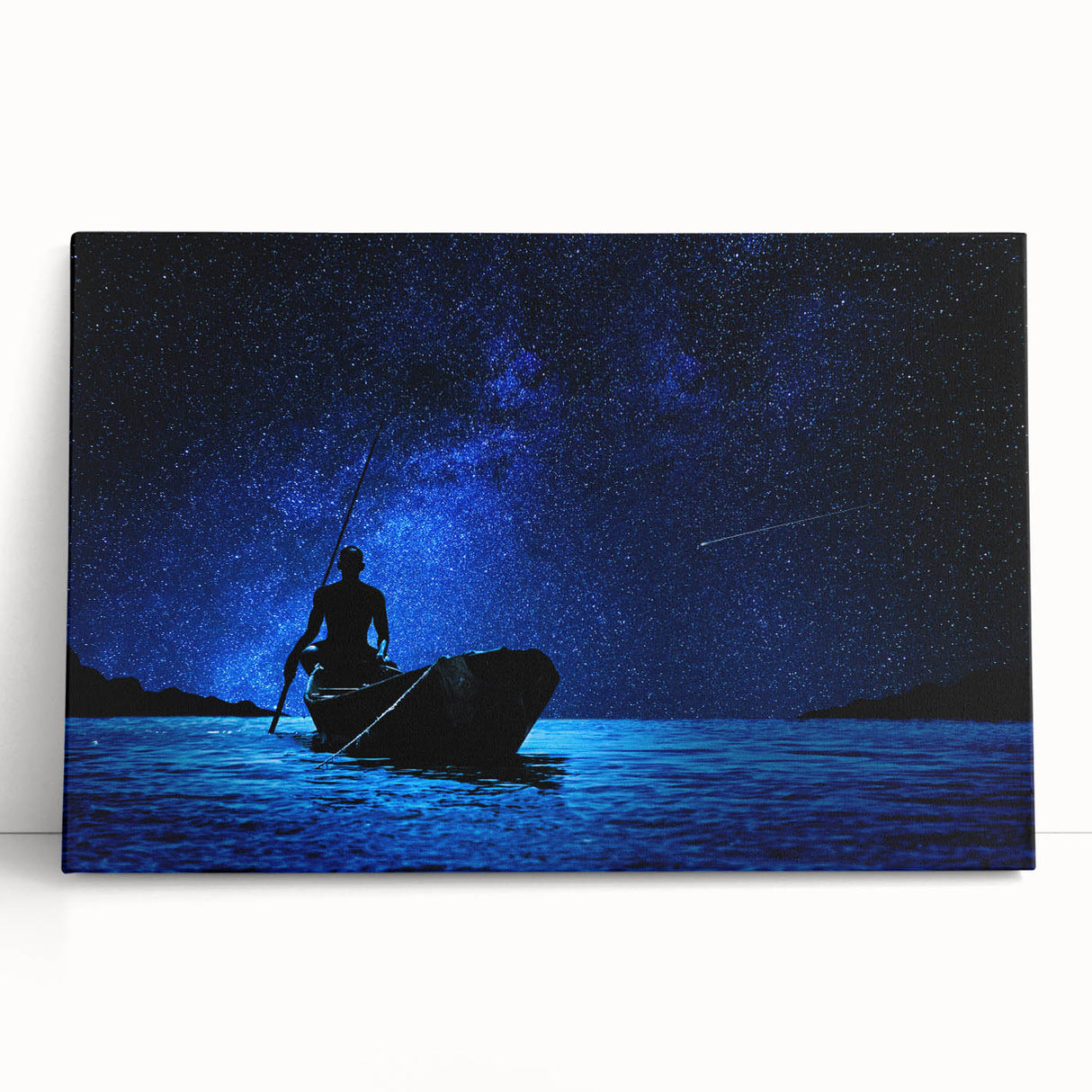 Black and white photo of Mali scenery on large stretched canvas, ideal for kitchen wall art or bedroom decor.