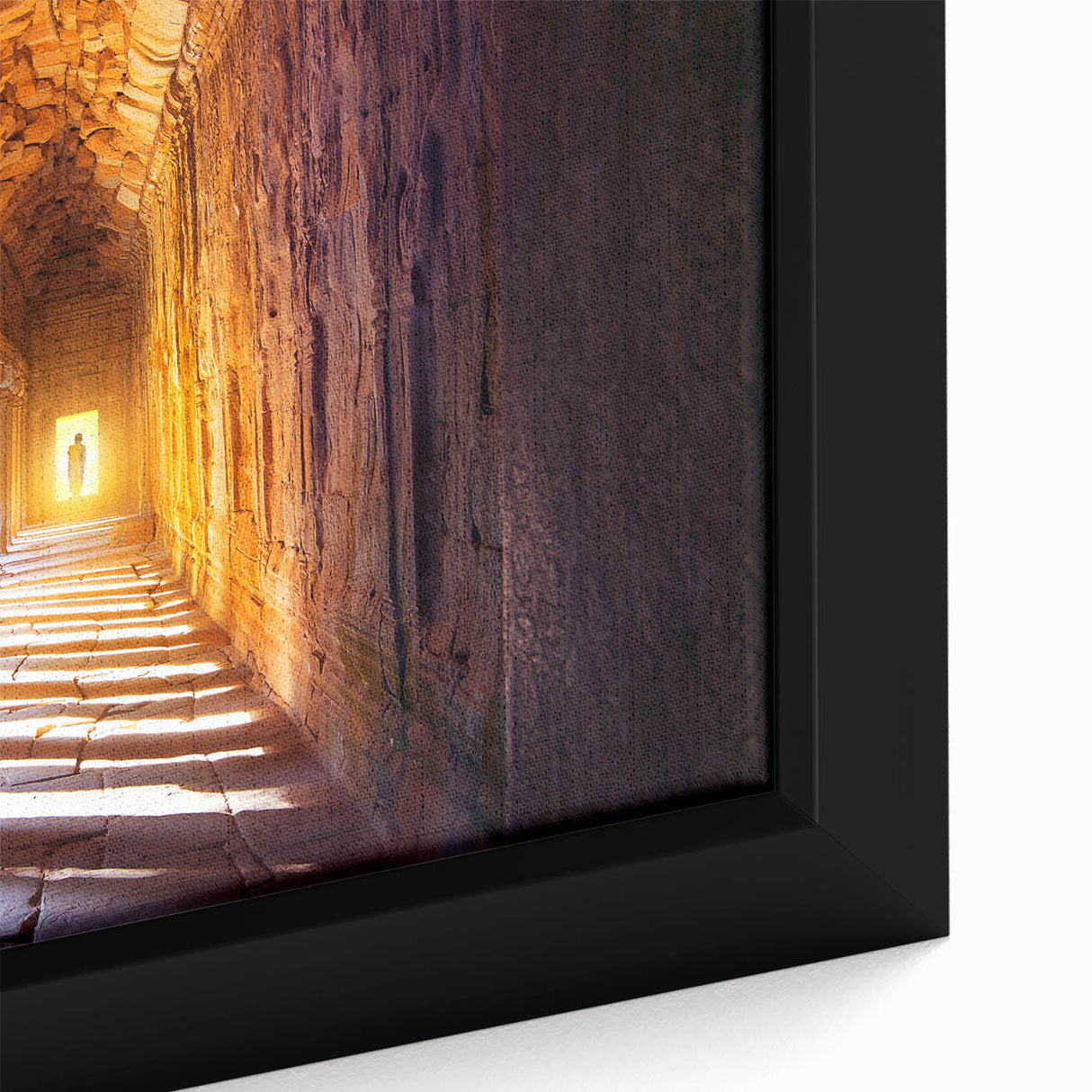 Framed canvas featuring a textured, colorful Cambodian landscape in extra large format, ideal for living room decor.