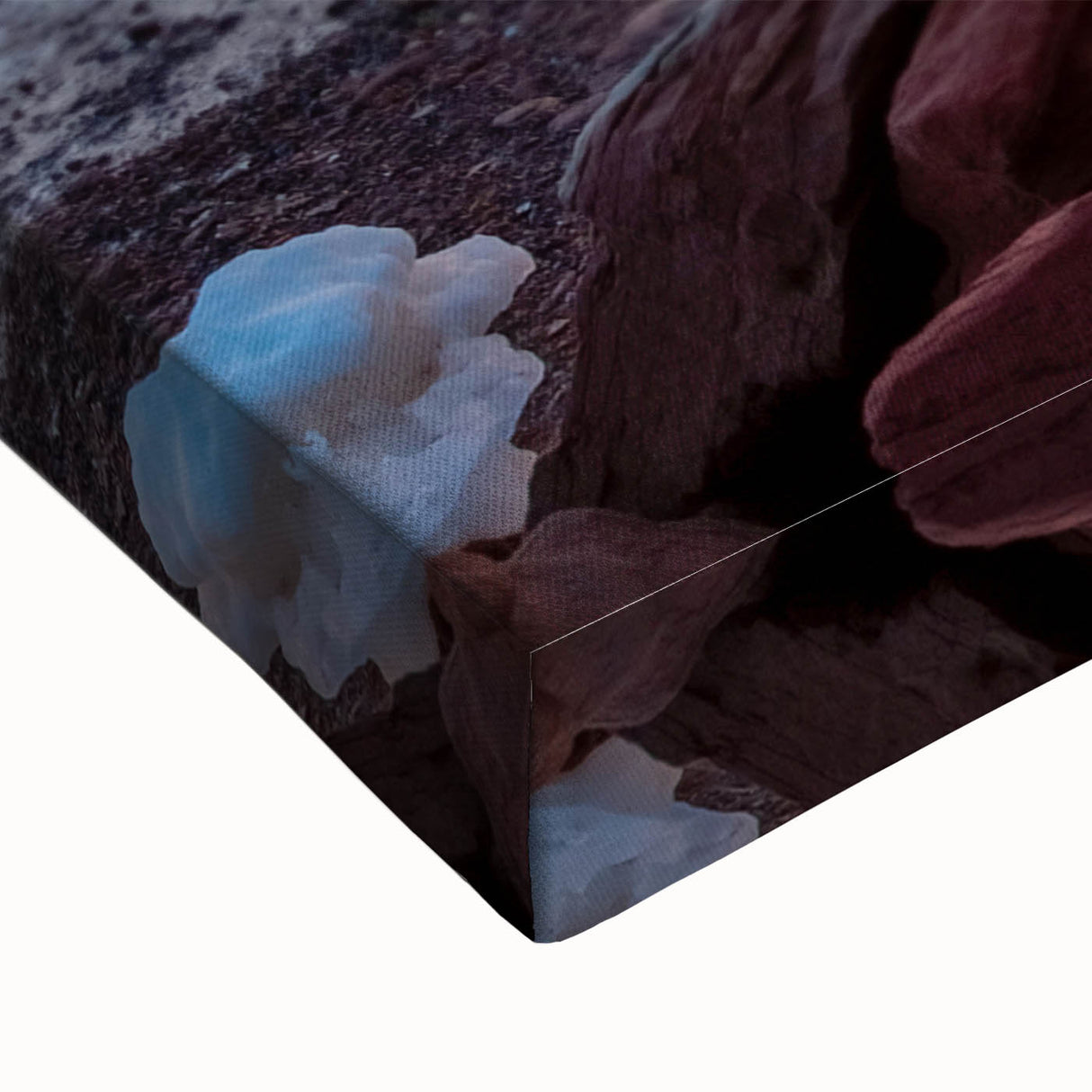 Black and white landscape art painting of Prince Edward Island on stretched canvas, ideal for bedroom wall art.