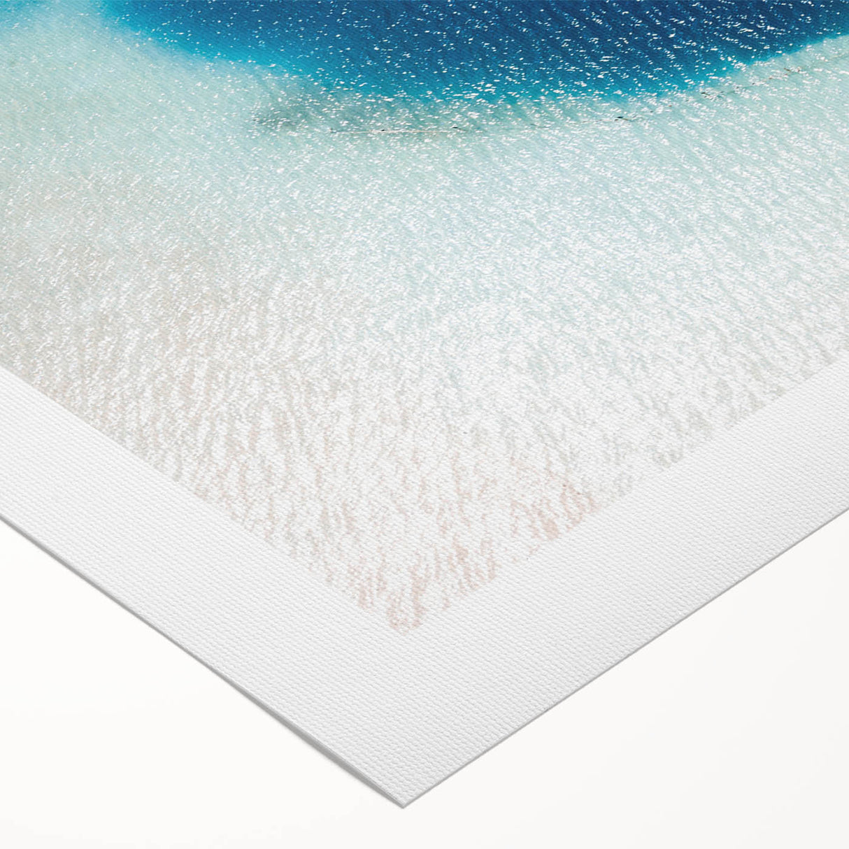 Art deco poster of a Mexican scenery in muted earth tones on a rolled canvas, suitable for dining room wall art.