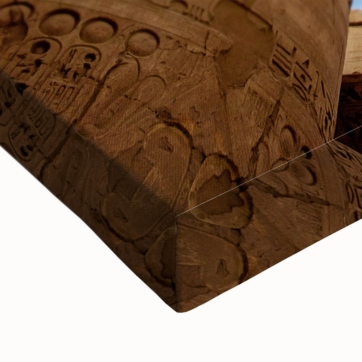 Black and white landscape art painting of Egyptian scenery on stretched canvas, ideal for bedroom wall art.