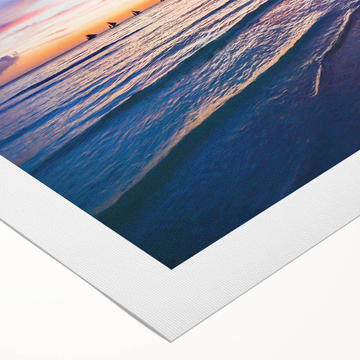 Art deco poster of a serene Philippine landscape in pastel shades on rolled canvas, suitable for dining room wall art.