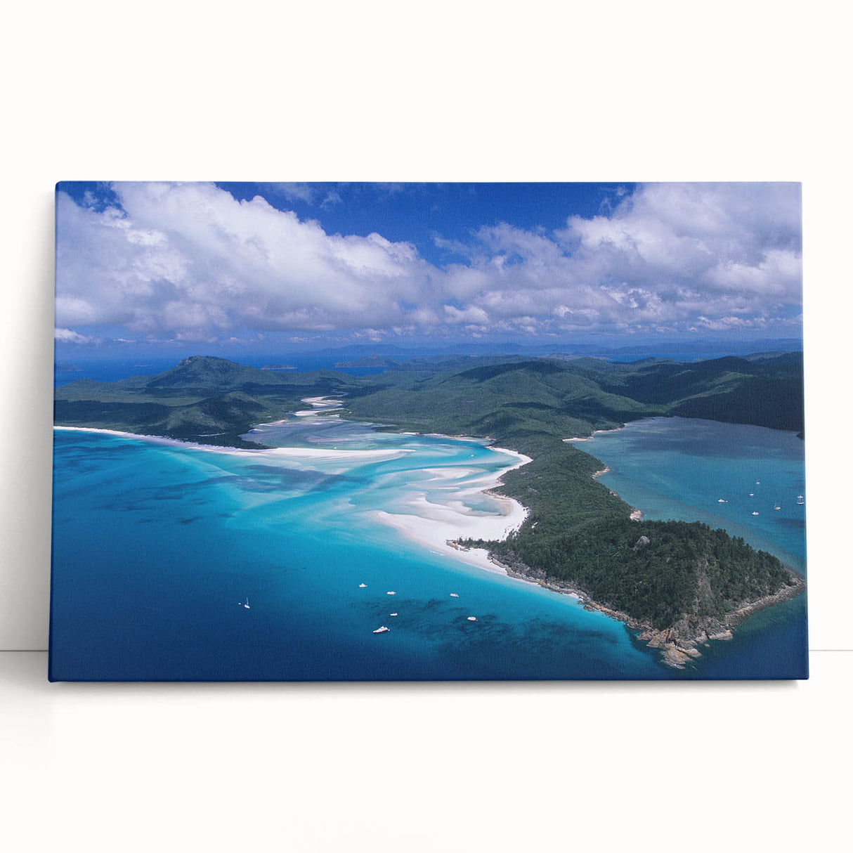 Black and white photograph of Queensland scenery on large stretched canvas, suitable for kitchen wall art.