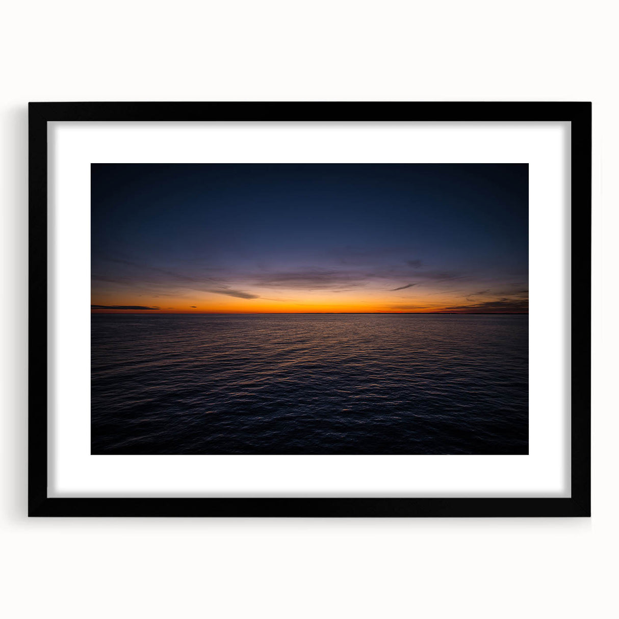 Extra large framed abstract art print of vibrant, colorful scenery from New Brunswick on textured canvas.