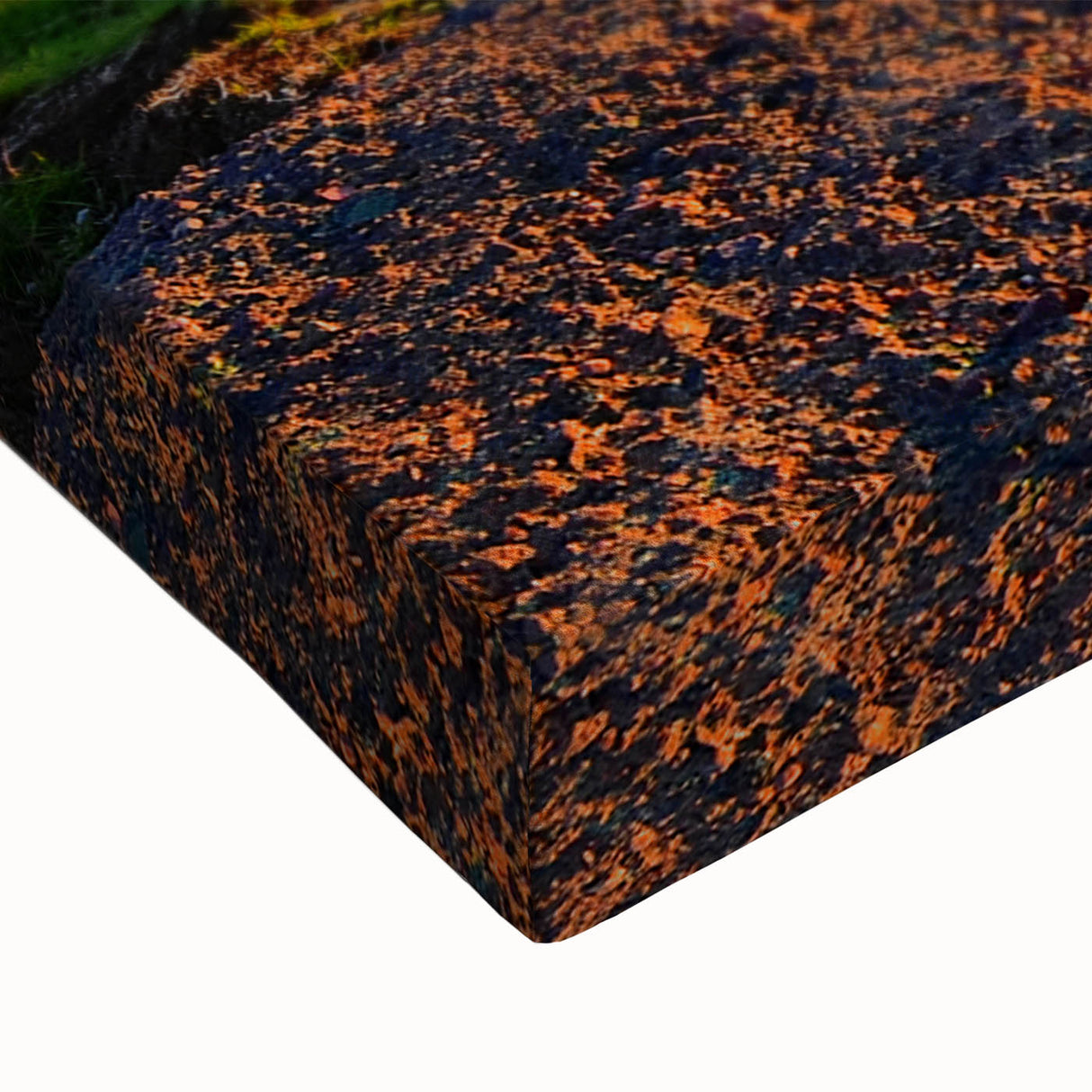 Black and white landscape art painting of Newfoundland on a large stretched canvas, ideal for bedroom wall decor.