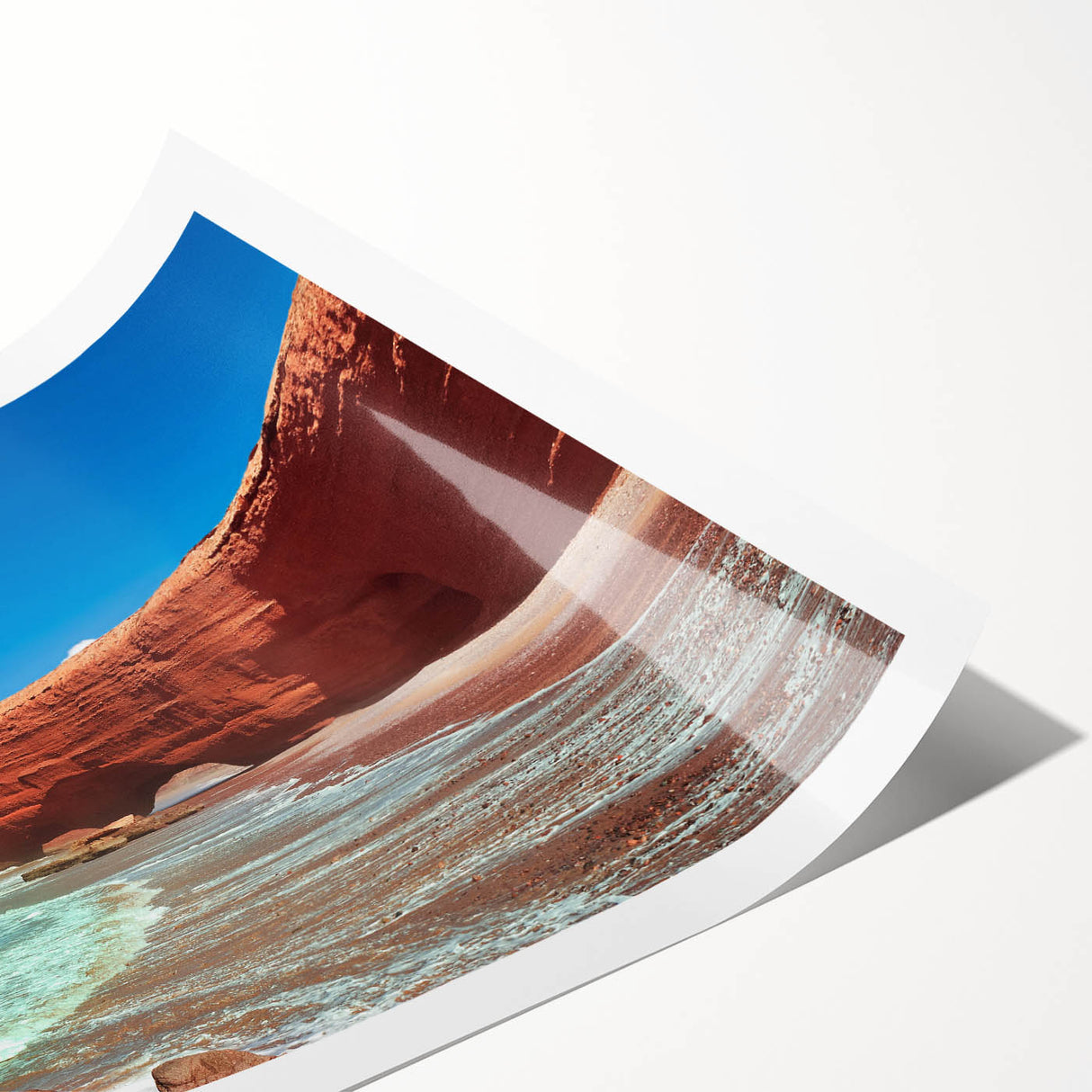 Extra large wall art featuring line art flowers in muted earth tones on rolled canvas, ideal for large living room decor.