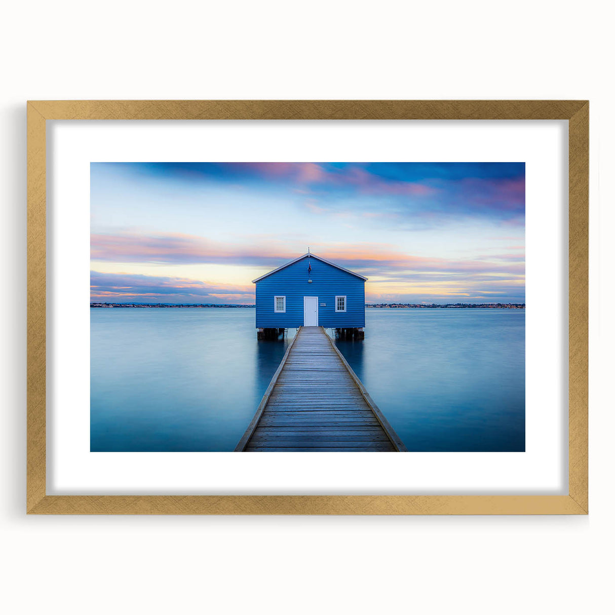 Textured abstract art print of Perth scenery in muted earth tones on a framed canvas, suitable for bedroom art.