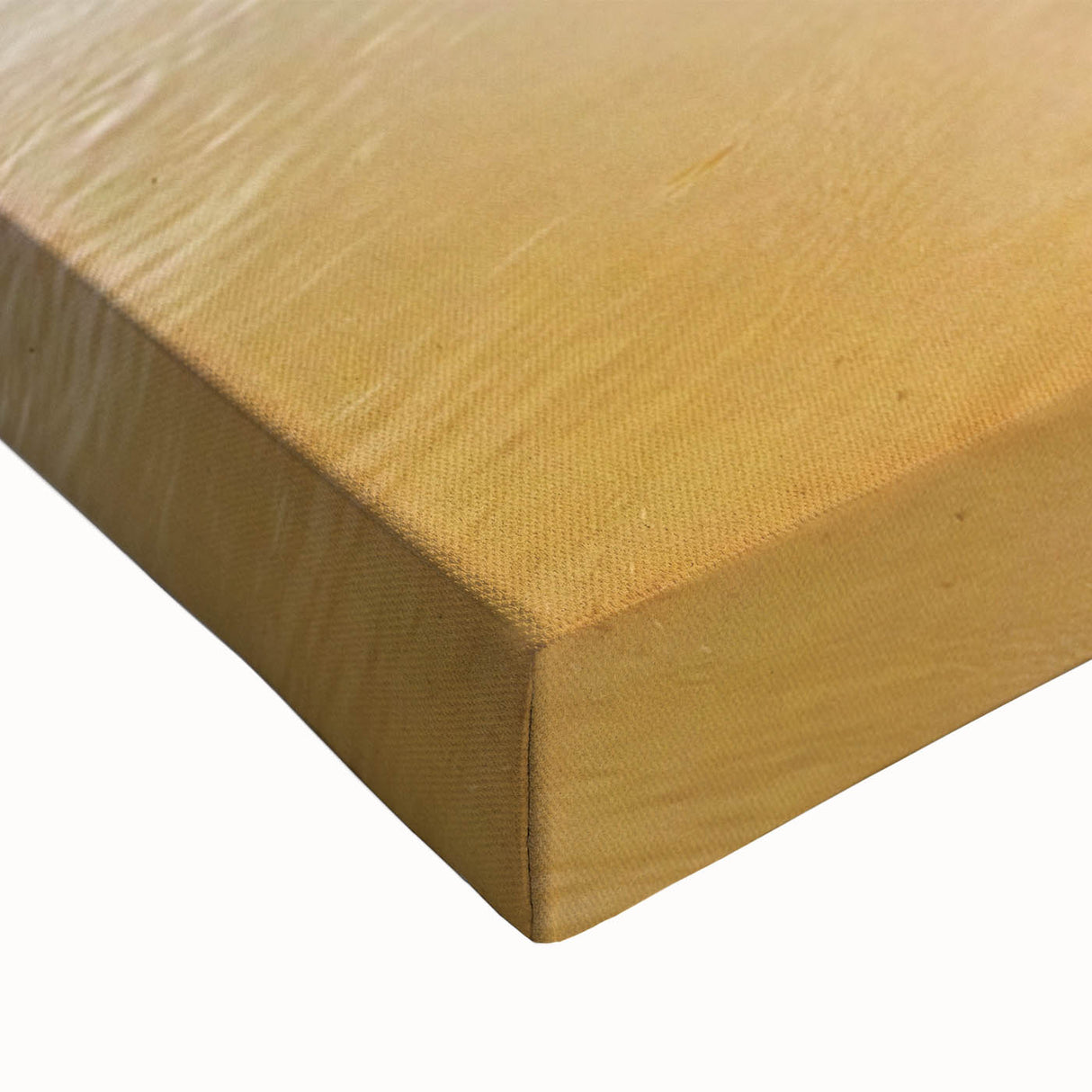 Large art of a black and white landscape painting on stretched canvas, depicting serene Indian scenery.