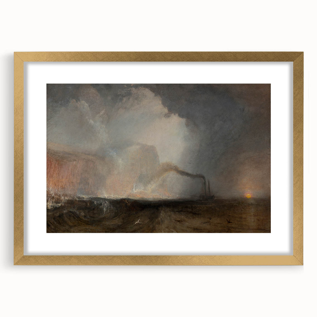 Romanticism Art: Staffa, Fingal’s Cave by J.M.W. Turner