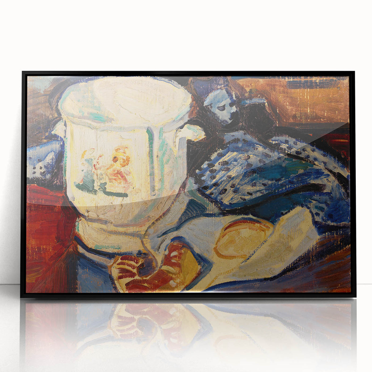 Modern Wall Art – Abstract Still Life with Jardinière