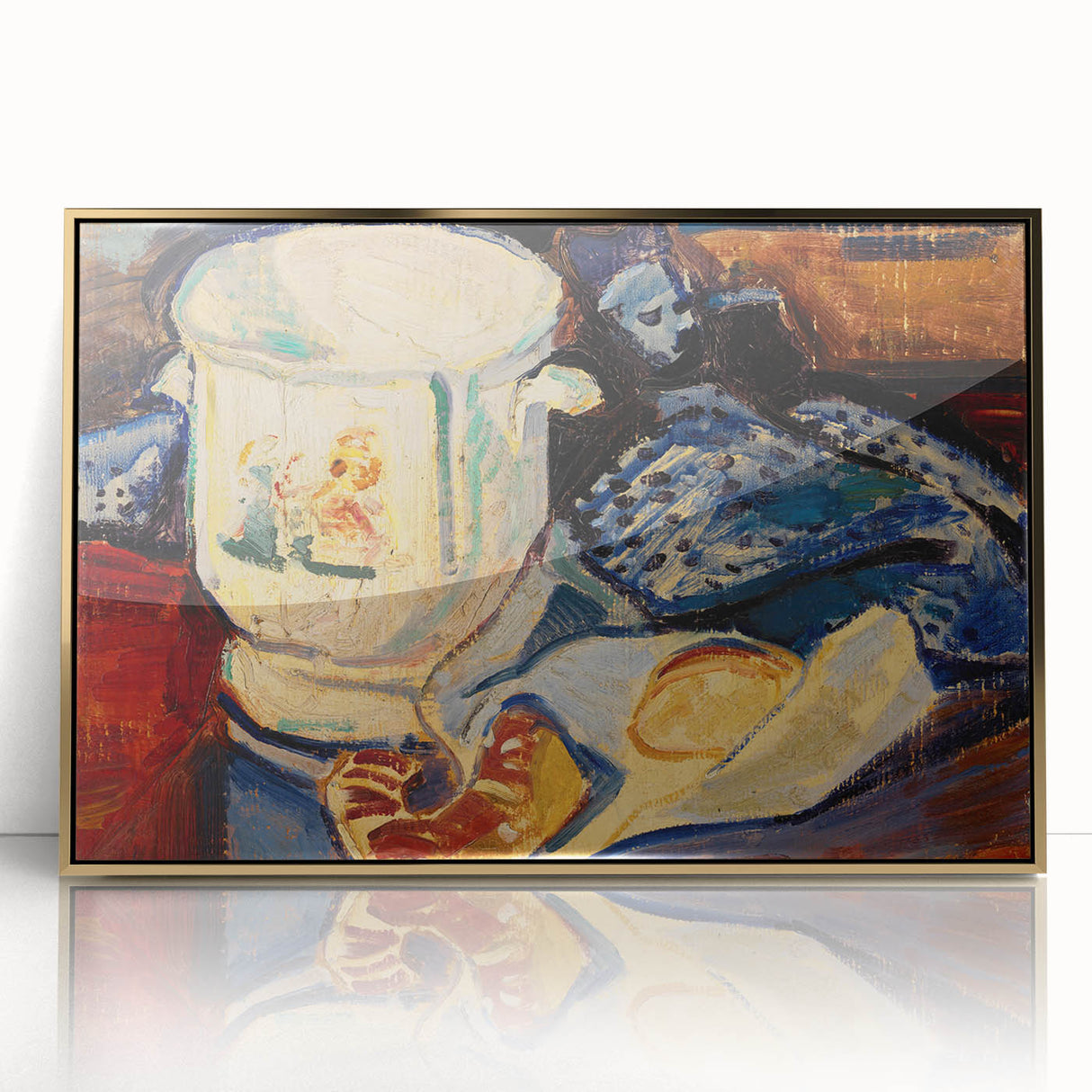 Modern Wall Art – Abstract Still Life with Jardinière