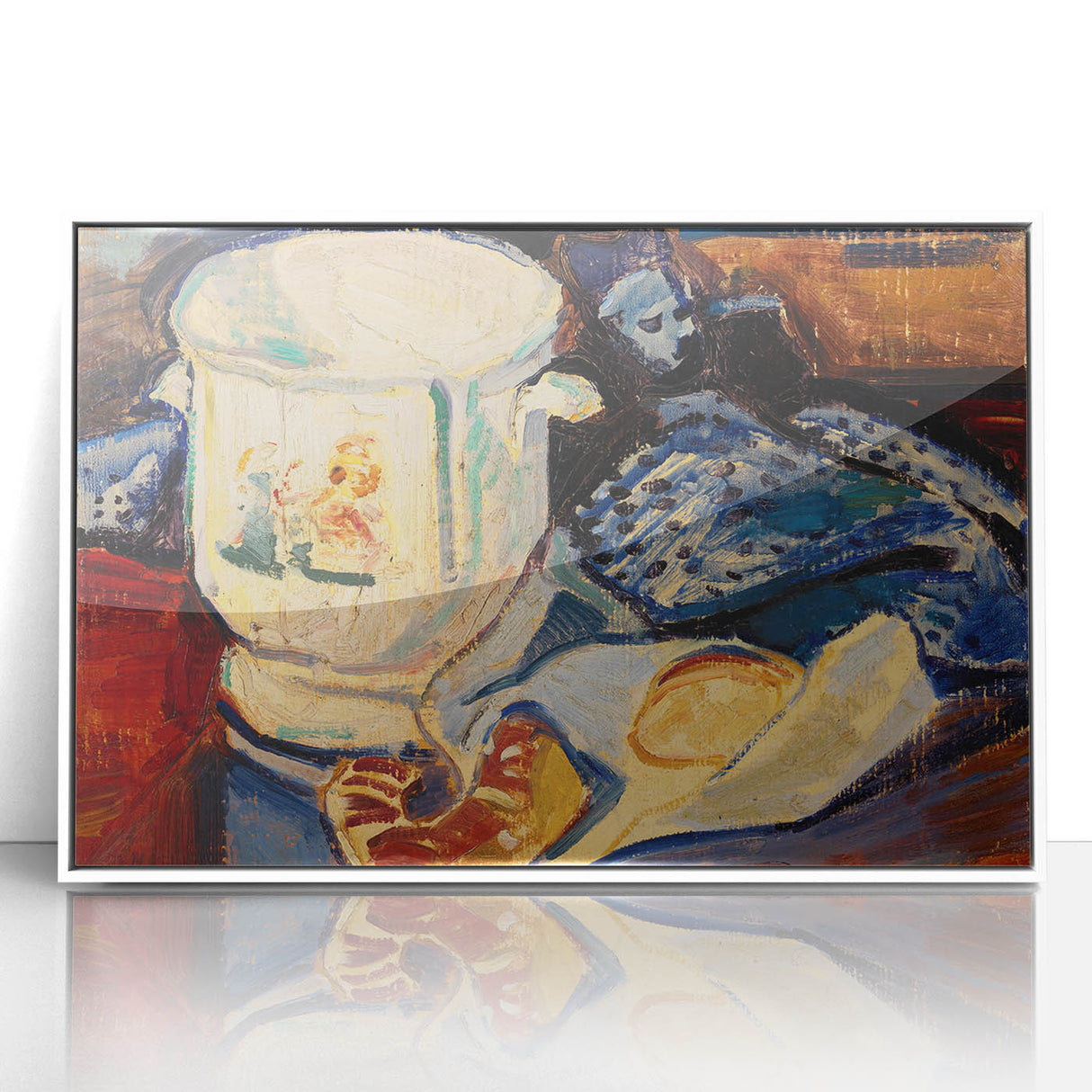 Modern Wall Art – Abstract Still Life with Jardinière