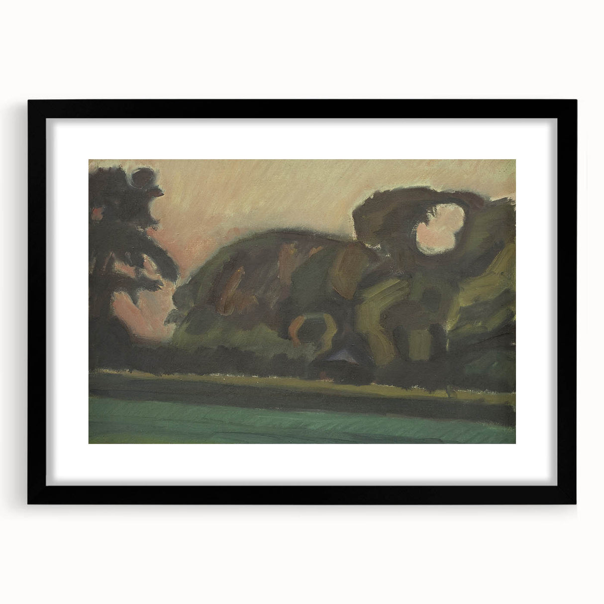 Modern Wall Art – Abstract Landscape After Sunset