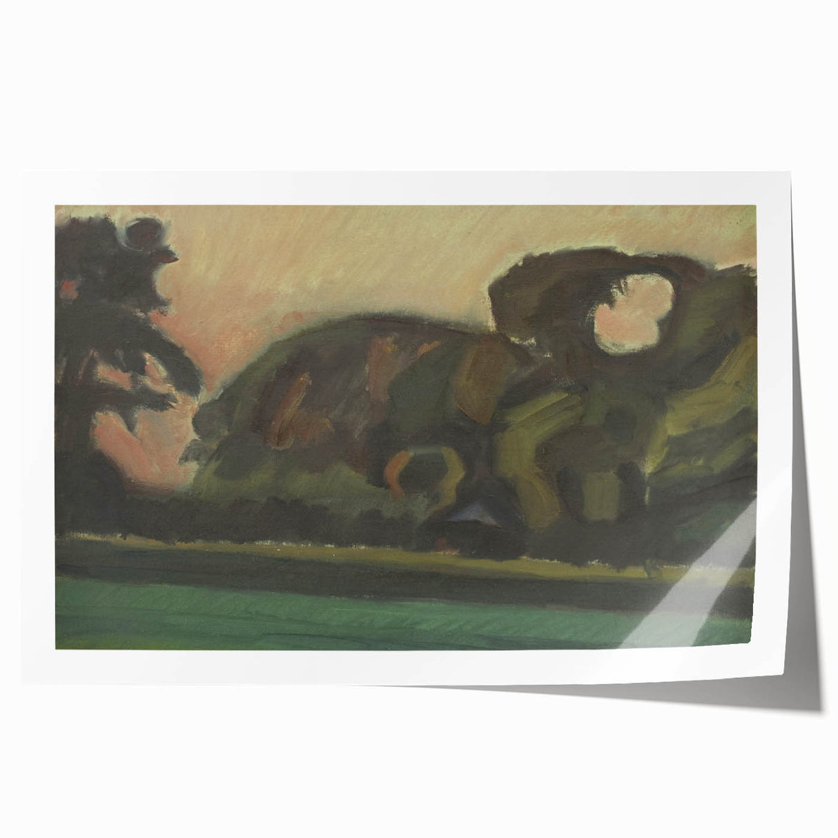 Modern Wall Art – Abstract Landscape After Sunset