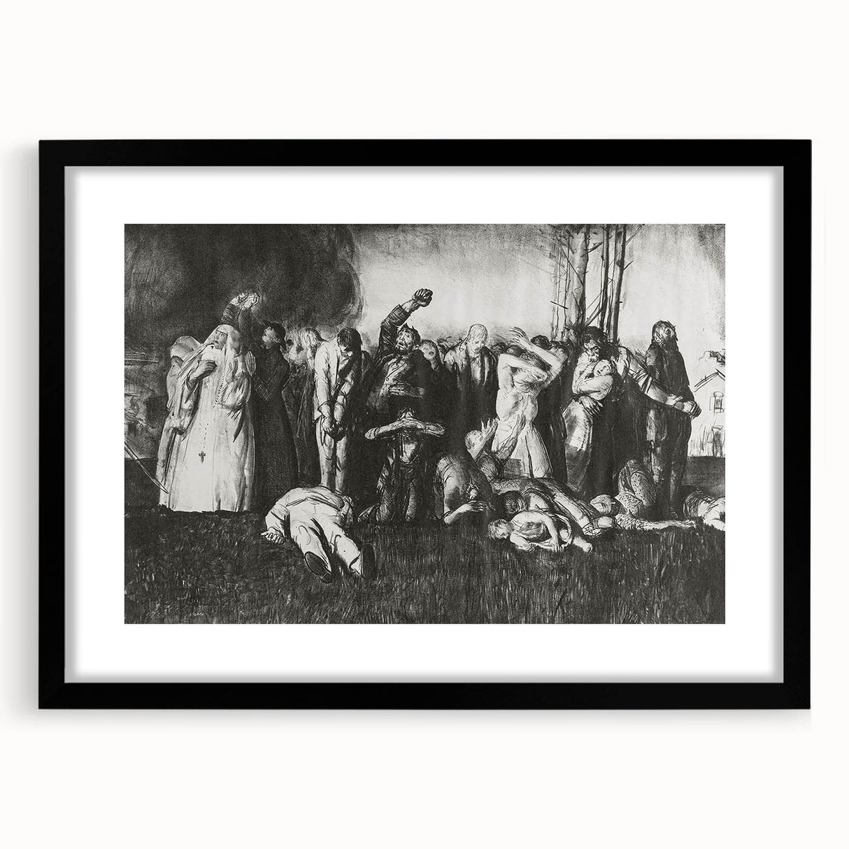 Modern Wall Art – The Village Massacre by George Wesley Bellows