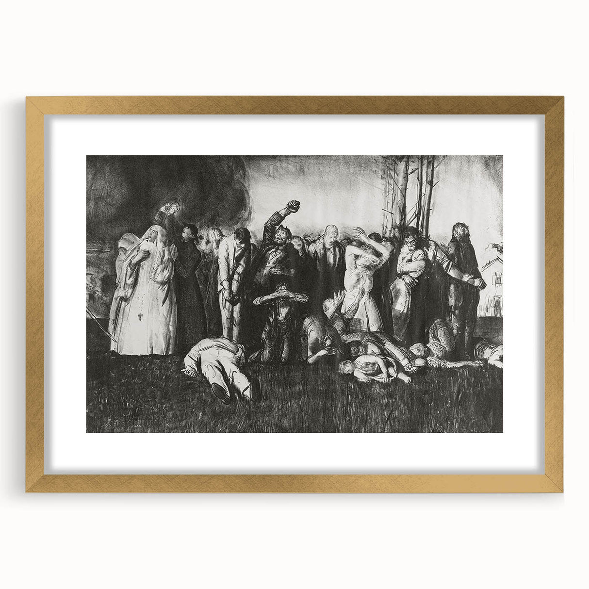 Modern Wall Art – The Village Massacre by George Wesley Bellows