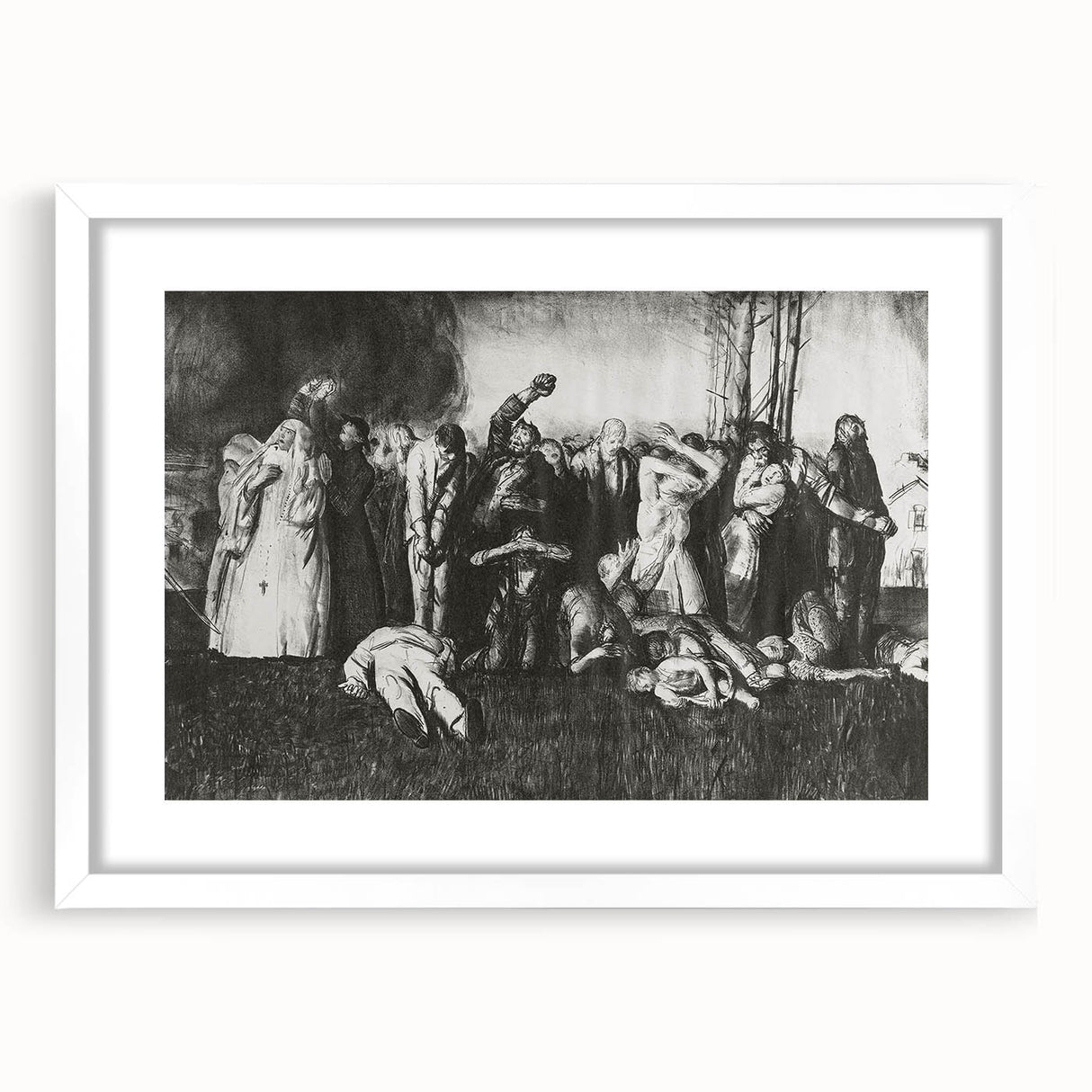 Modern Wall Art – The Village Massacre by George Wesley Bellows