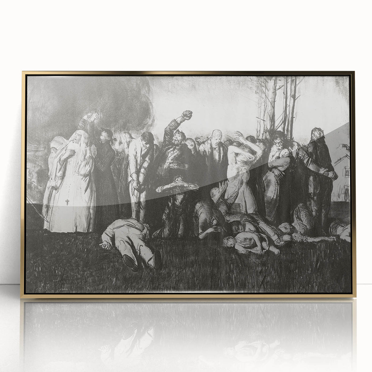 Modern Wall Art – The Village Massacre by George Wesley Bellows