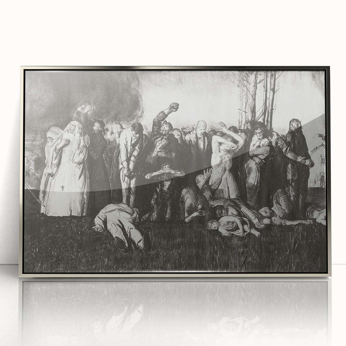 Modern Wall Art – The Village Massacre by George Wesley Bellows