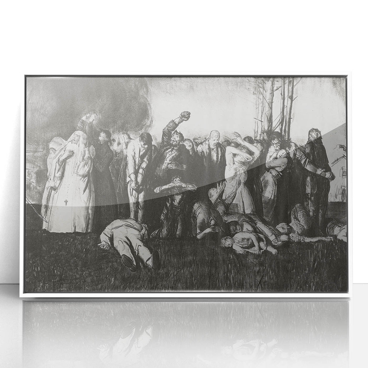 Modern Wall Art – The Village Massacre by George Wesley Bellows