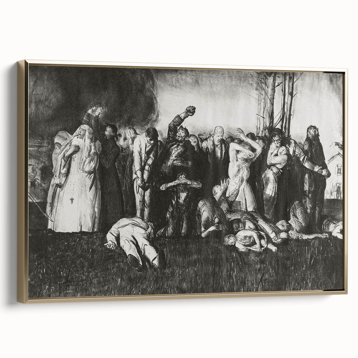Modern Wall Art – The Village Massacre by George Wesley Bellows