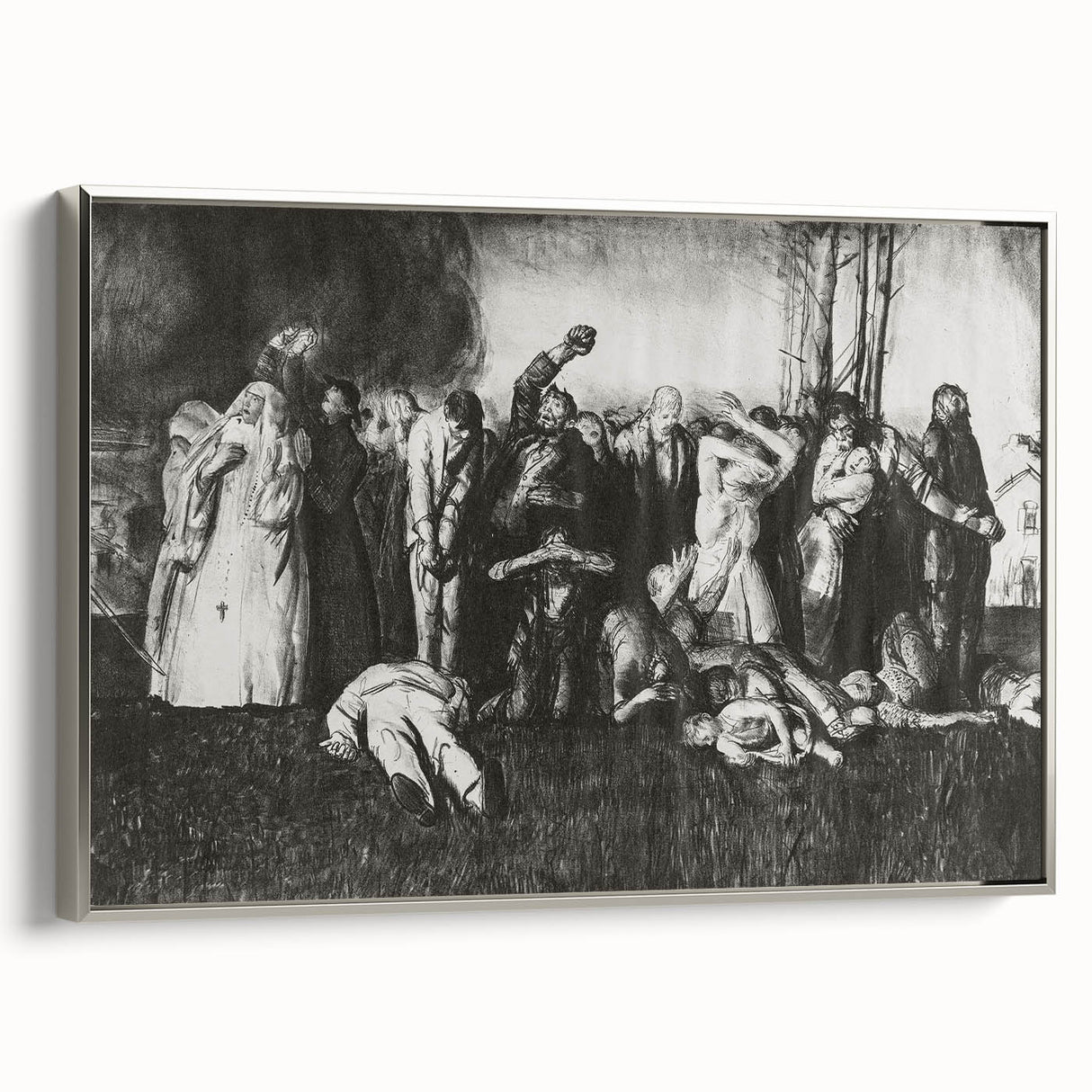 Modern Wall Art – The Village Massacre by George Wesley Bellows