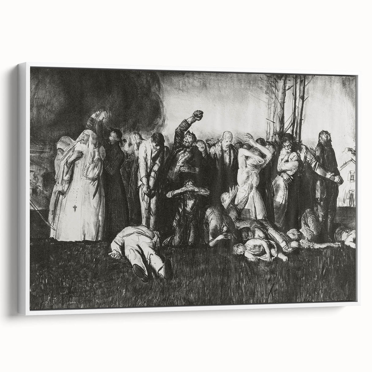 Modern Wall Art – The Village Massacre by George Wesley Bellows