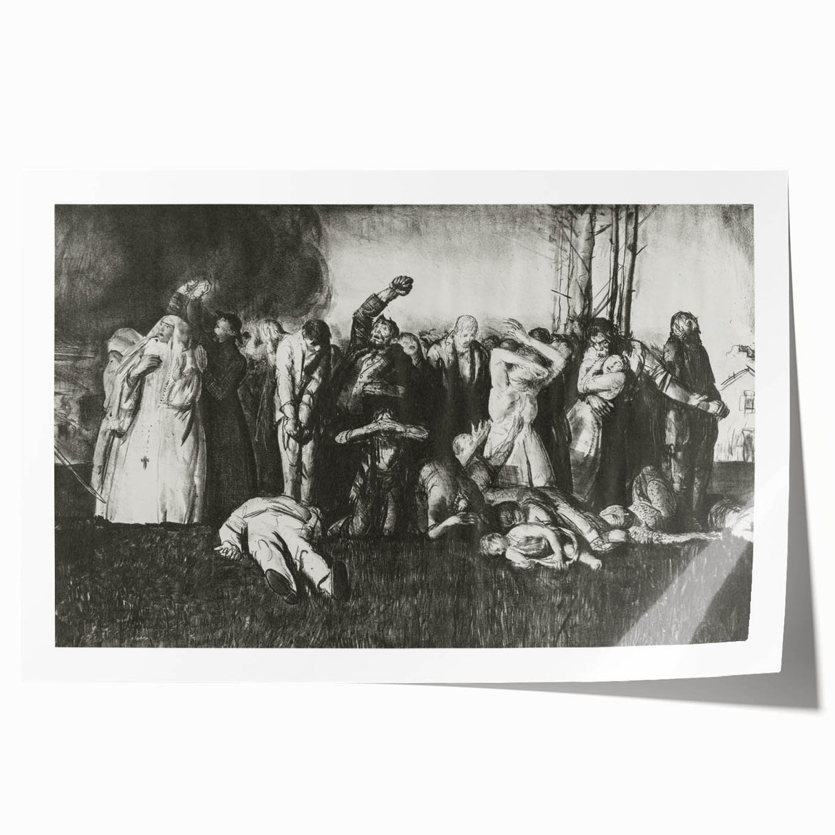 Modern Wall Art – The Village Massacre by George Wesley Bellows