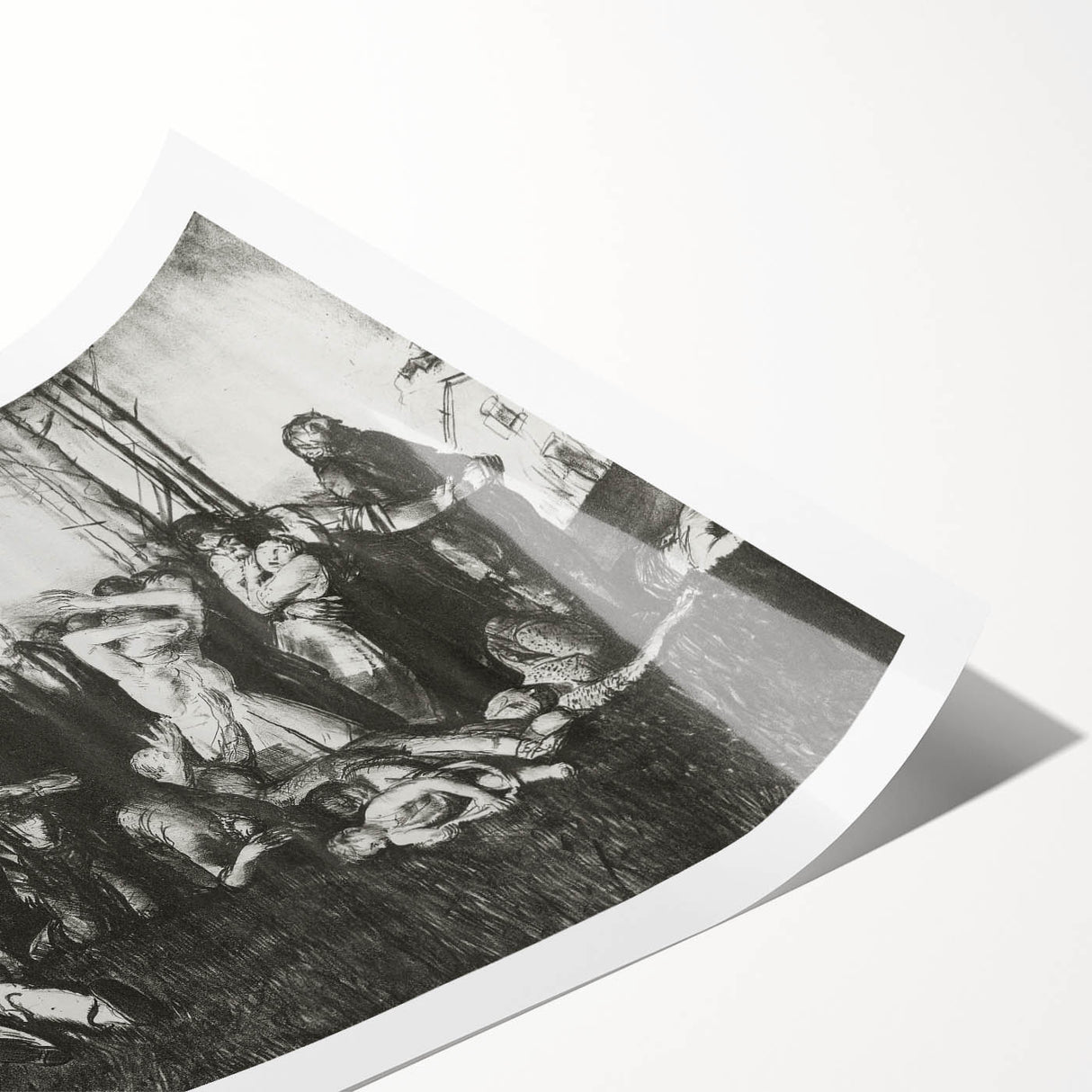 Modern Wall Art – The Village Massacre by George Wesley Bellows