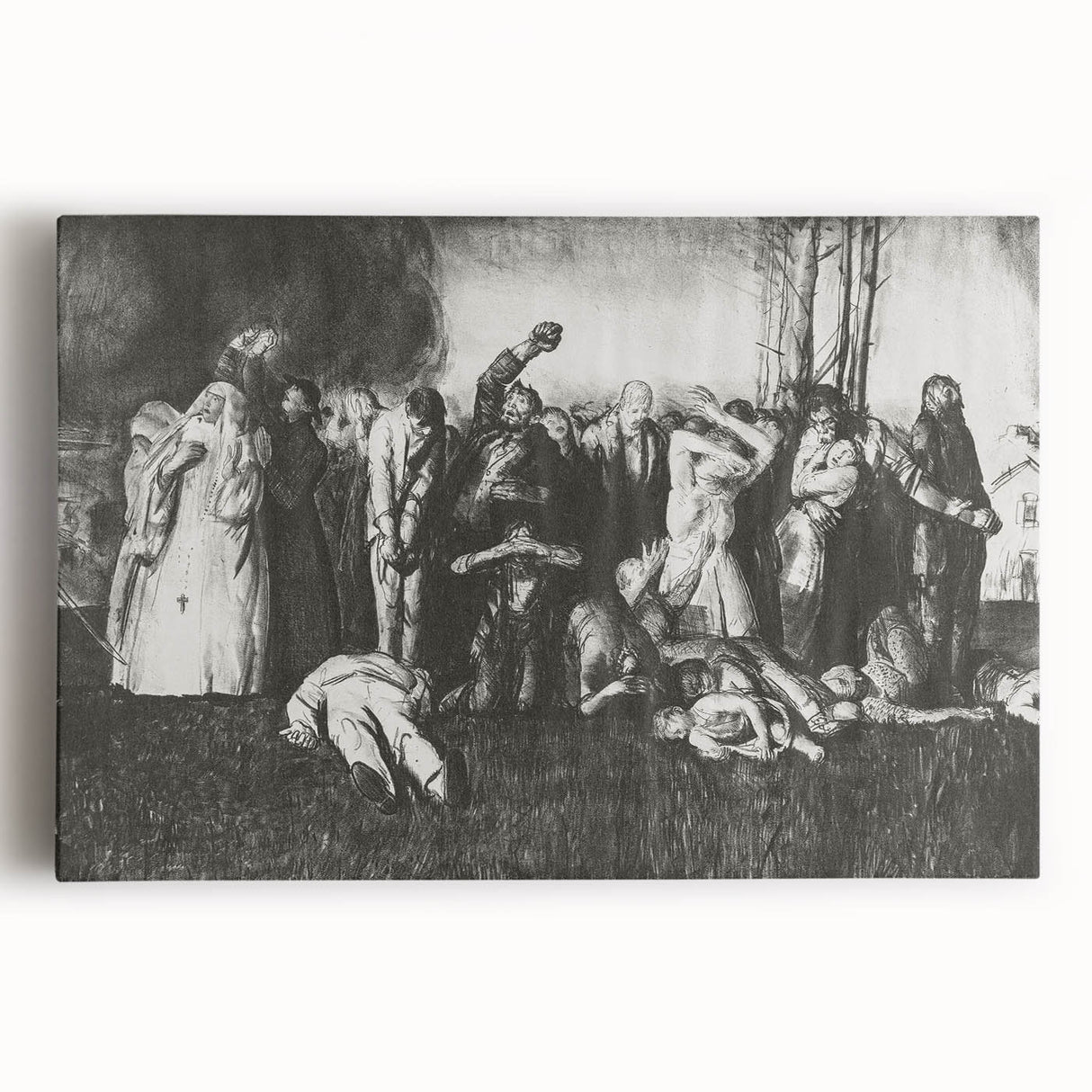 Modern Wall Art – The Village Massacre by George Wesley Bellows