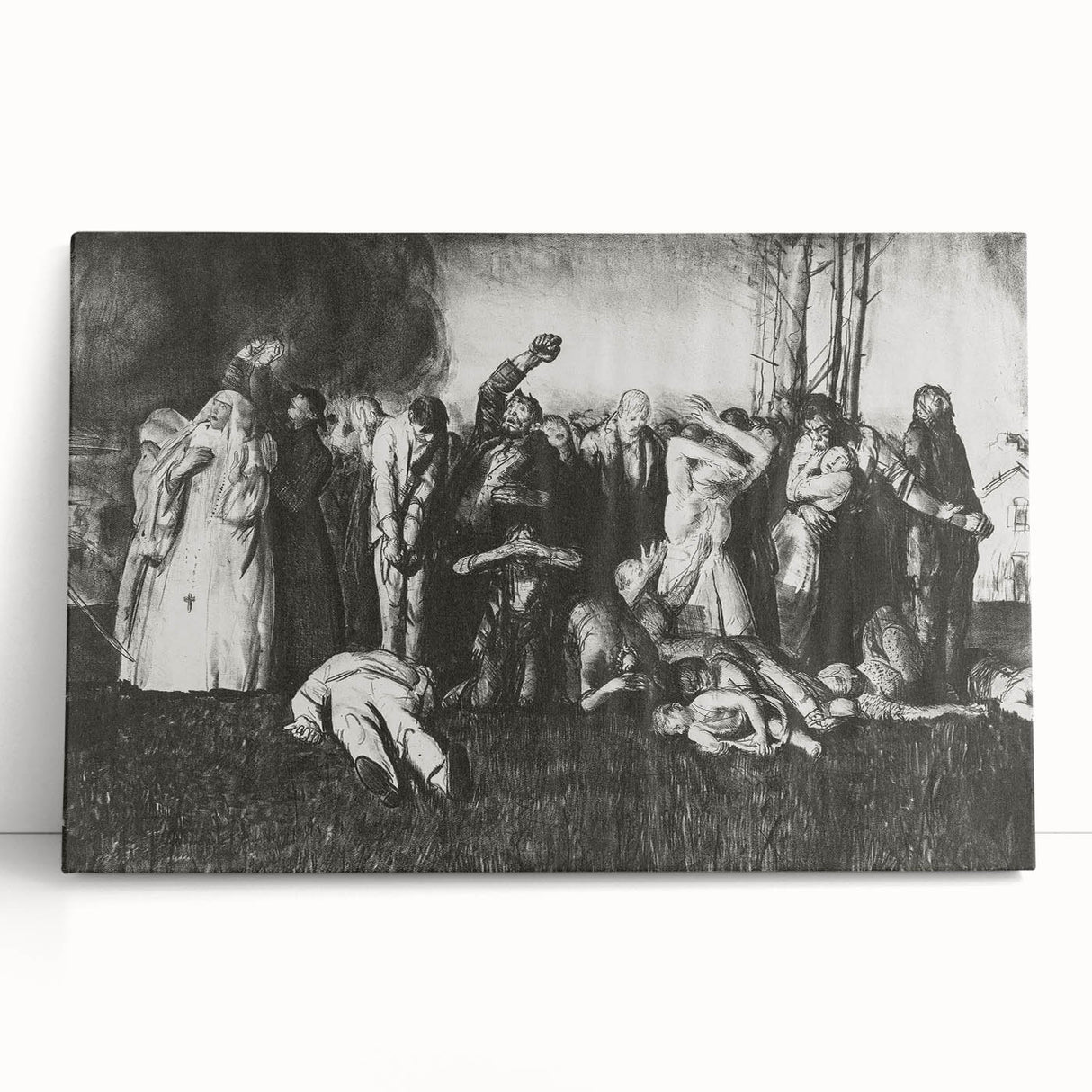 Modern Wall Art – The Village Massacre by George Wesley Bellows
