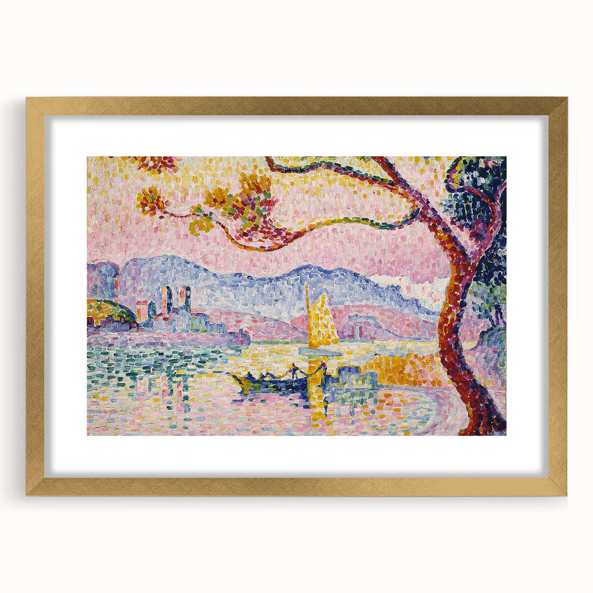 Modern Wall Art – Pointillist Masterpiece of Antibes