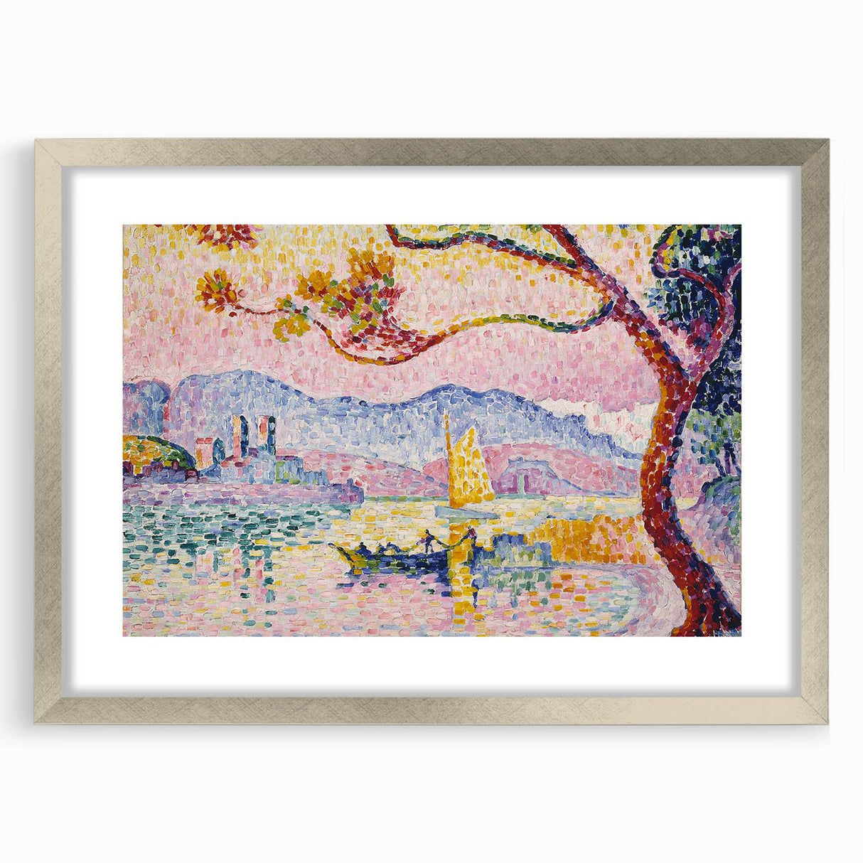 Modern Wall Art – Pointillist Masterpiece of Antibes