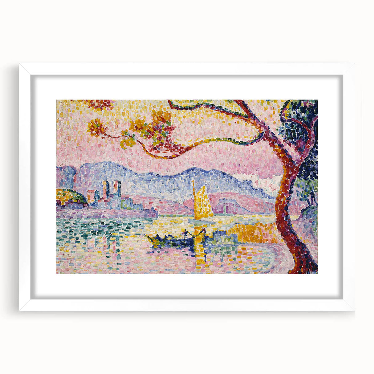 Modern Wall Art – Pointillist Masterpiece of Antibes