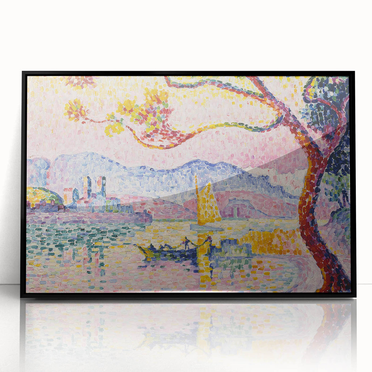 Modern Wall Art – Pointillist Masterpiece of Antibes
