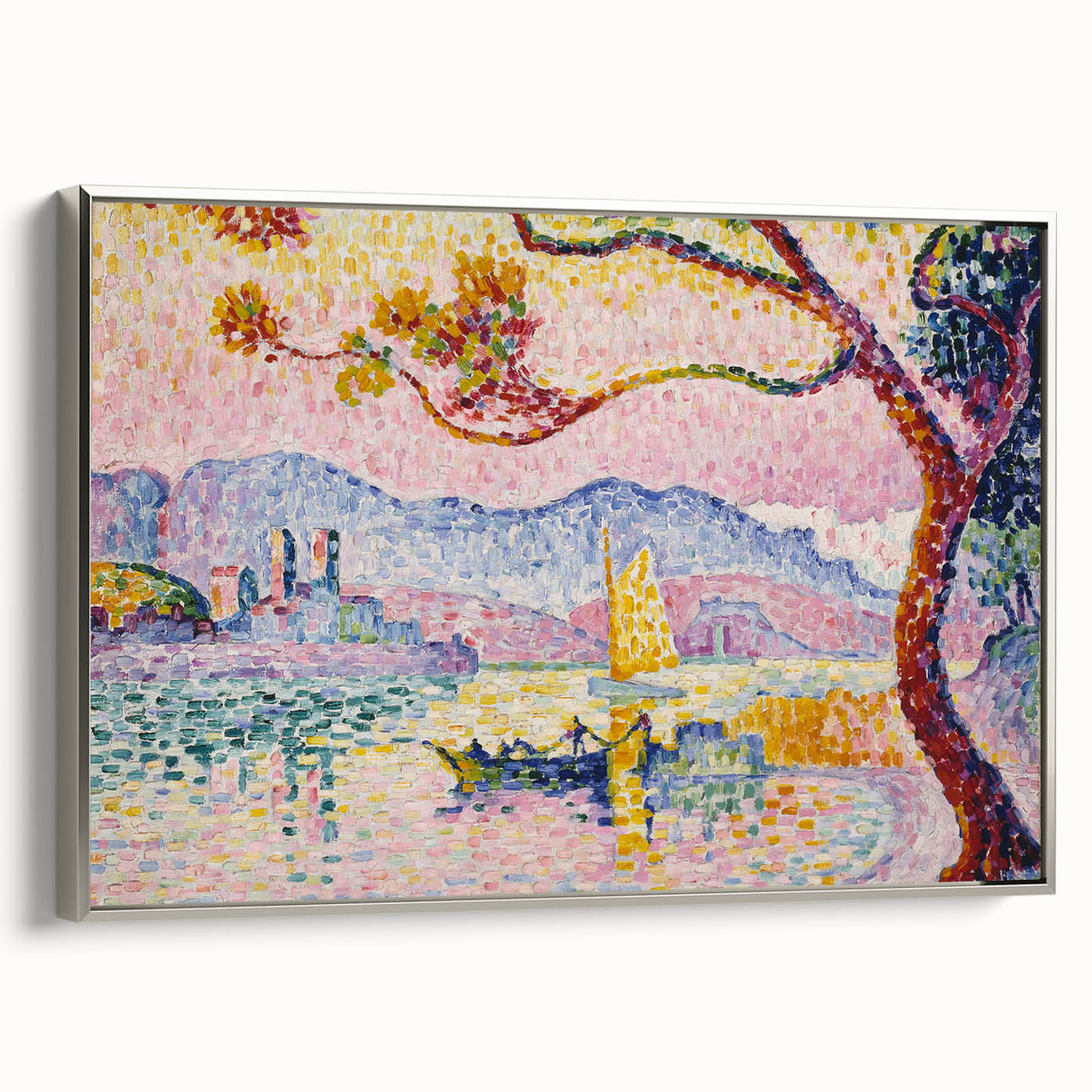 Modern Wall Art – Pointillist Masterpiece of Antibes