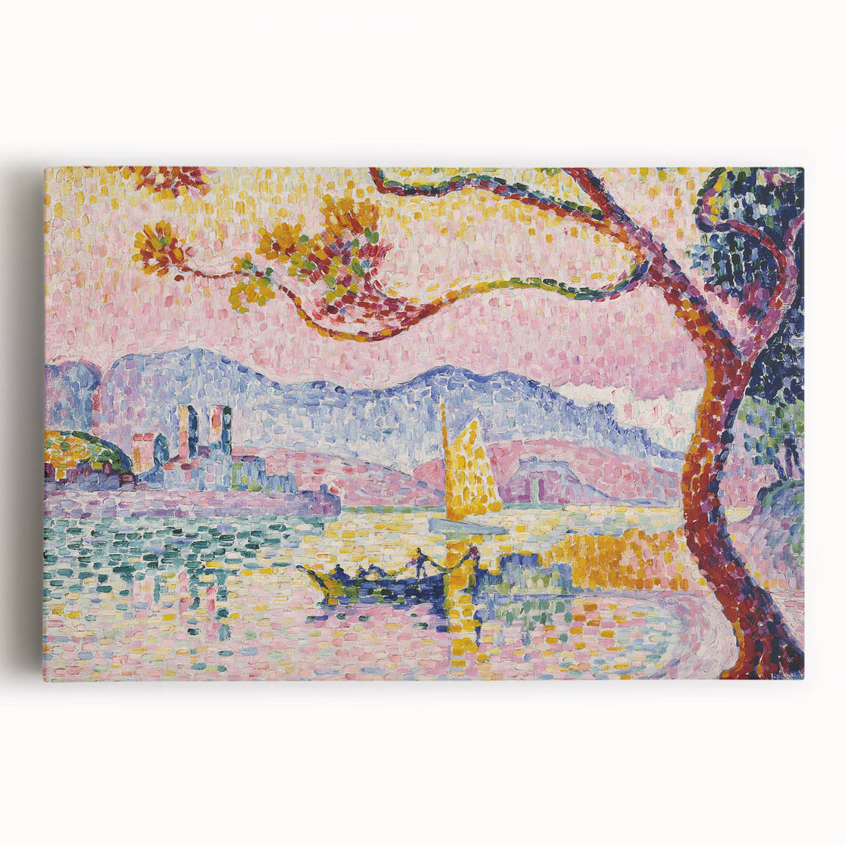 Modern Wall Art – Pointillist Masterpiece of Antibes