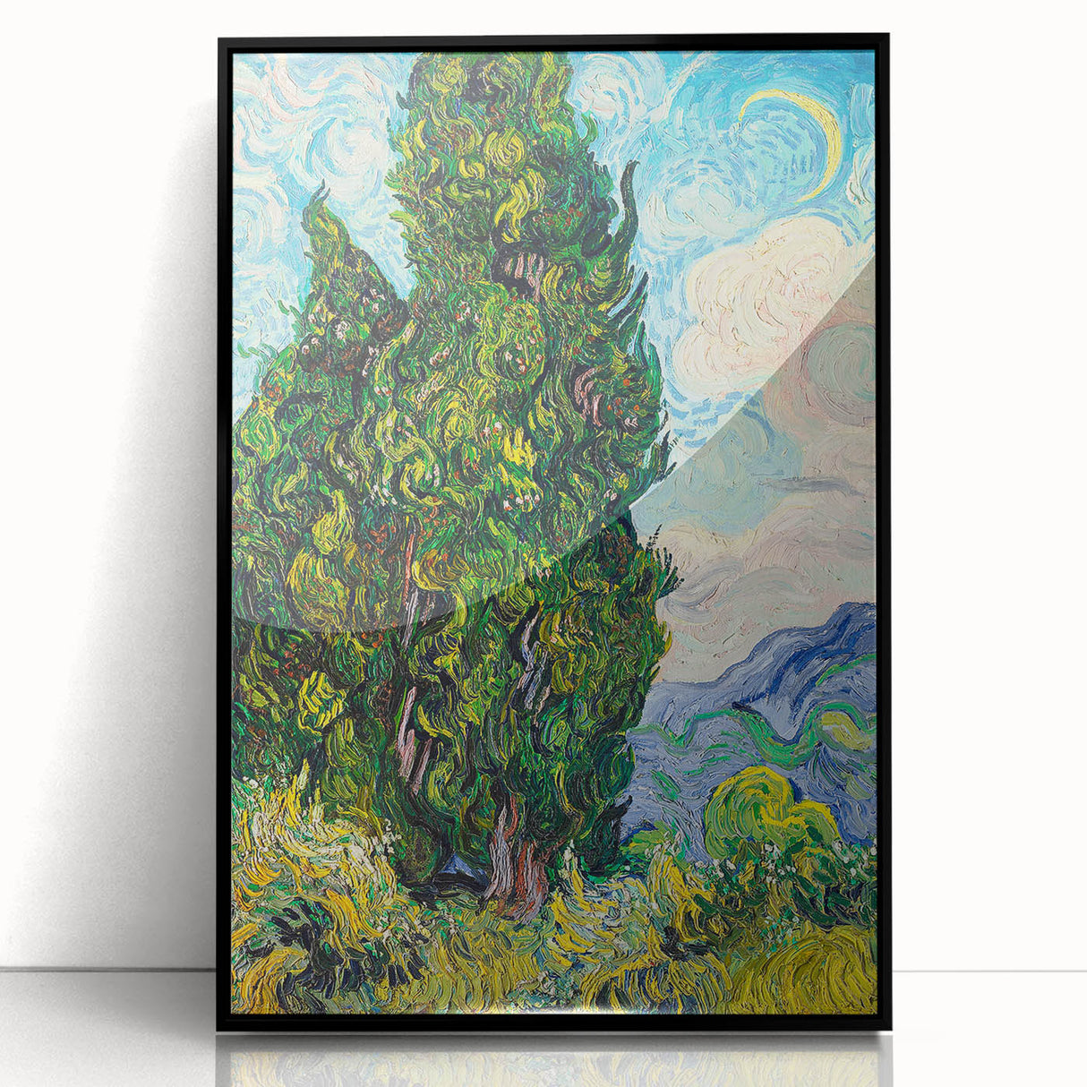 Modern Wall Art - Vincent van Gogh’s Cypresses Print