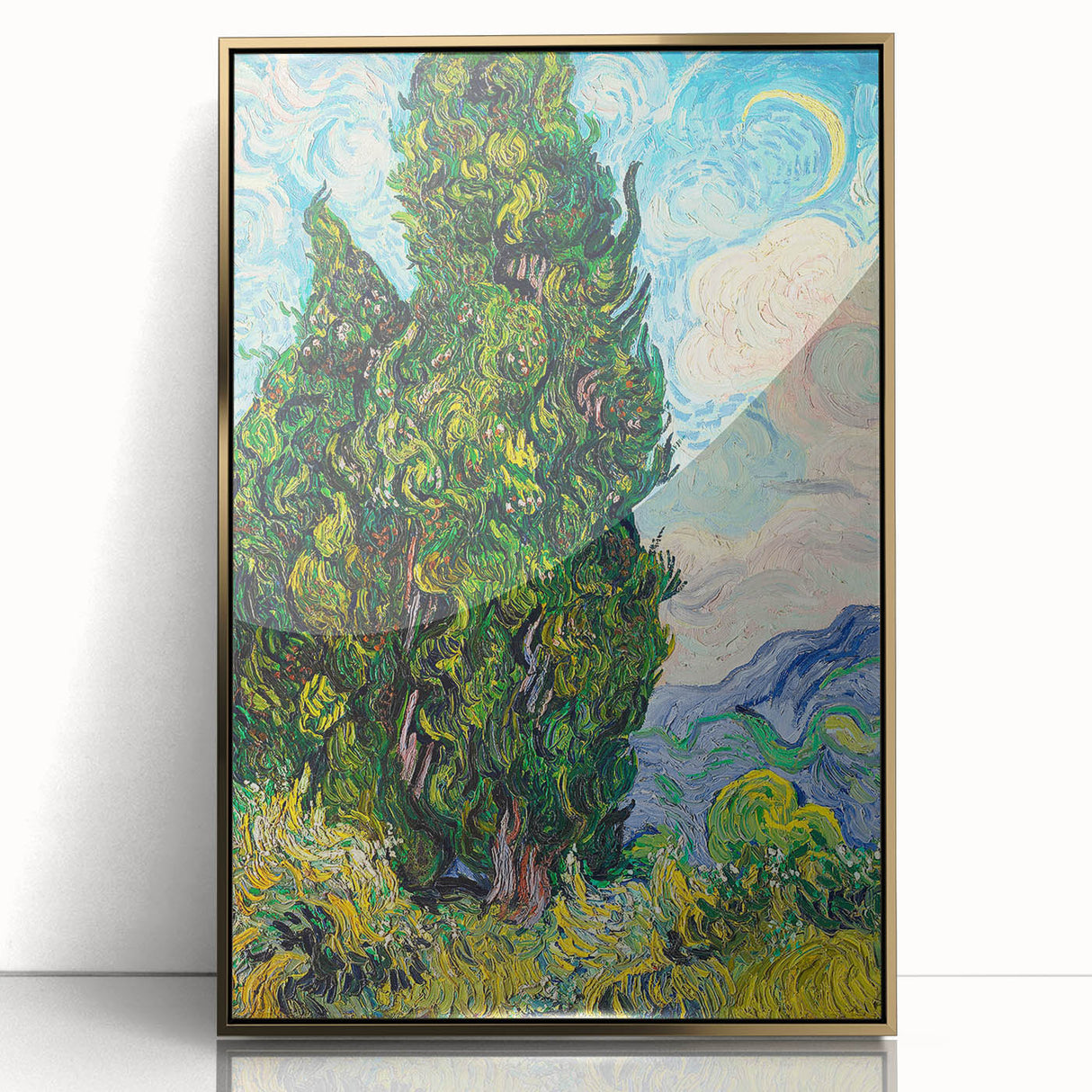 Modern Wall Art - Vincent van Gogh’s Cypresses Print