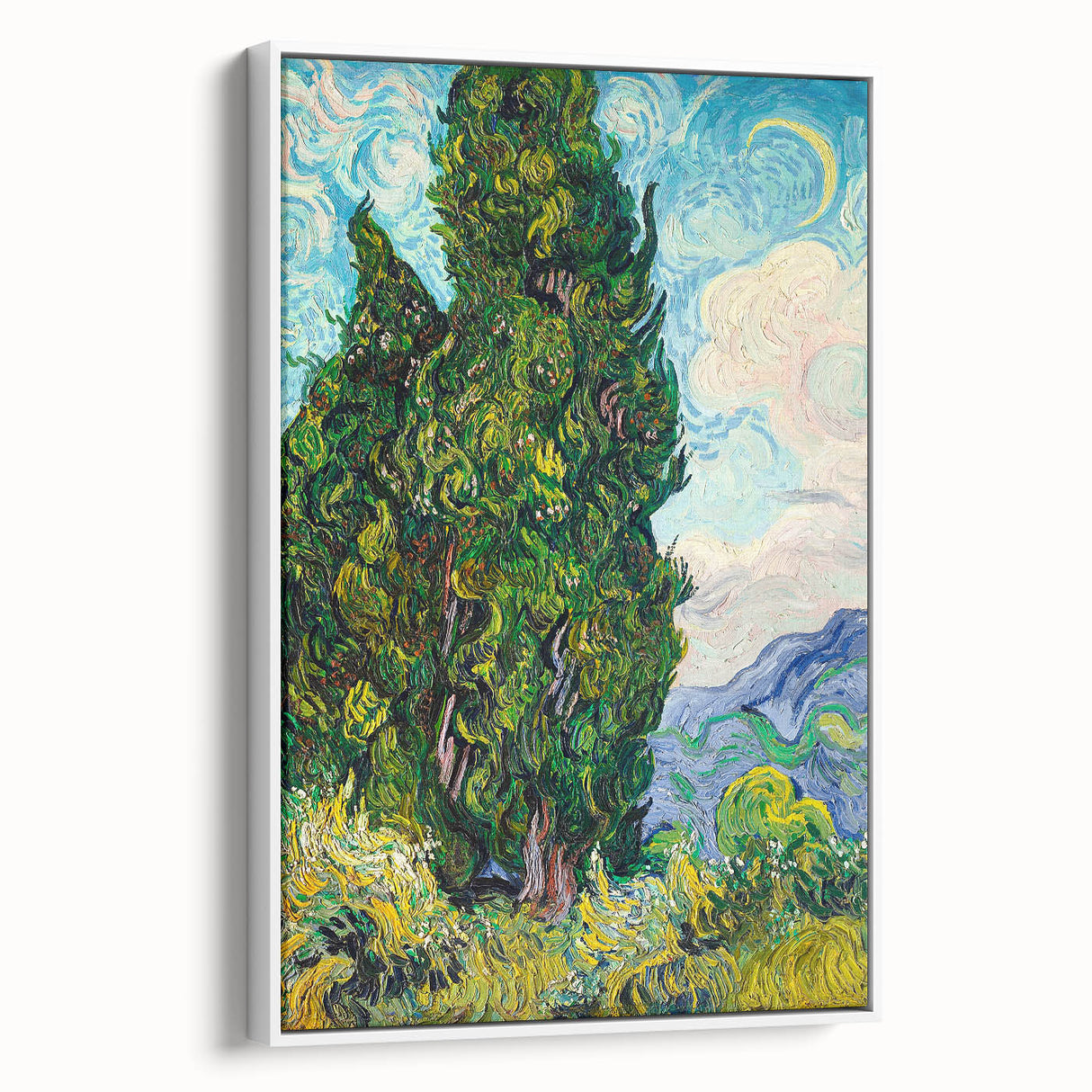 Modern Wall Art - Vincent van Gogh’s Cypresses Print