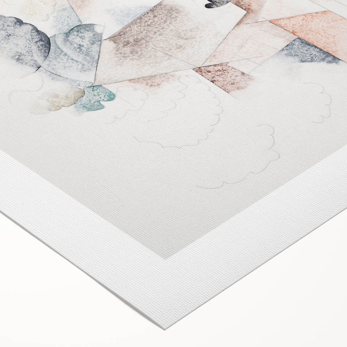 Modern Wall Art – Abstract Bermuda Trees and Architecture