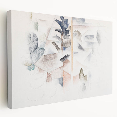 Modern Wall Art – Abstract Bermuda Trees and Architecture